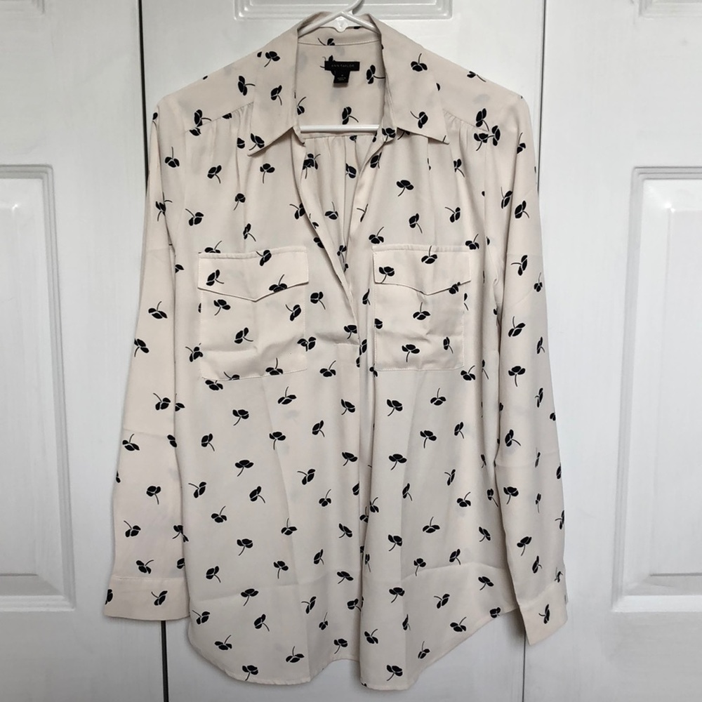 Ann Taylor blouse flowers